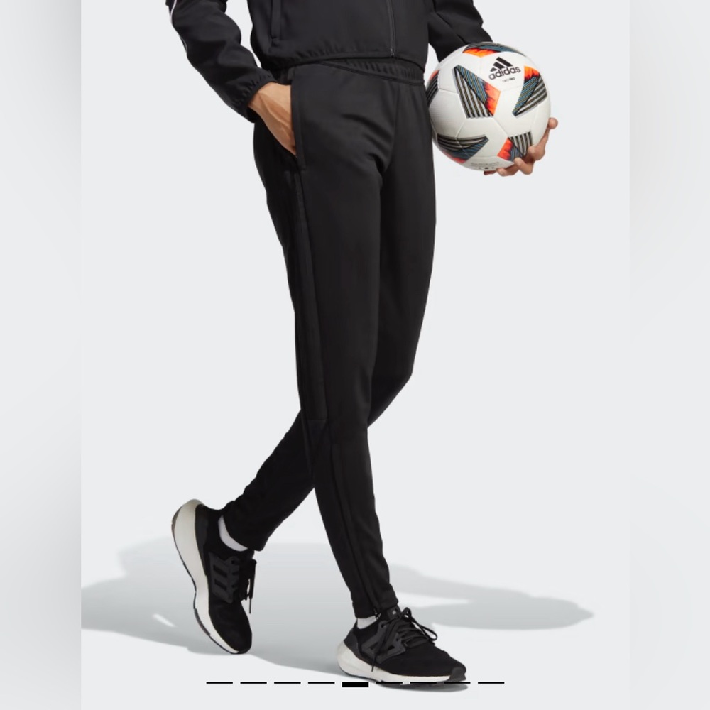 Adidas women training pants. All black. Size Large